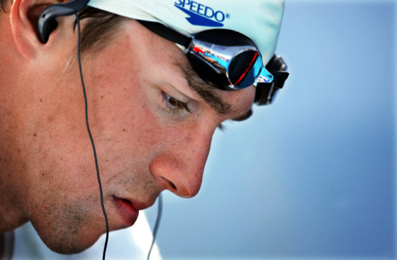 MICHAEL PHELPS PREPARES FOR RACE AT US OLYMPIC SWIMMING TRIALS