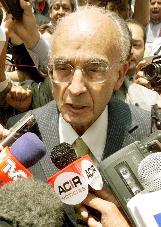 file photo of former Mexican President Echeverria