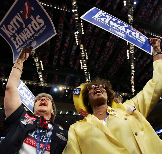 Alan Koslow's fellow delegates WELLS & GILBERT at the DNC 2004