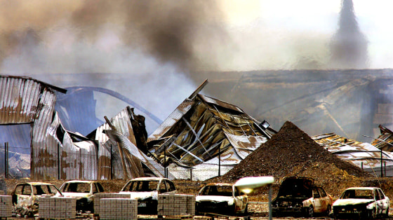 A picture taken 30 July 2004 at the scen