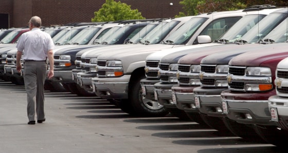 A survey recently released shows unsold SUVS sat on dealership lots for an average of 73 days as of last month, about 22 percent longer than the 60-day average in July last year.