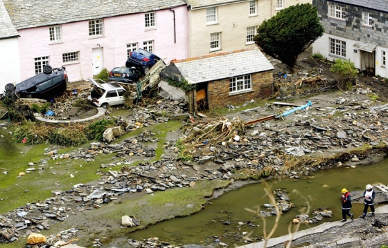North Cornwall Hit By Freak Floods