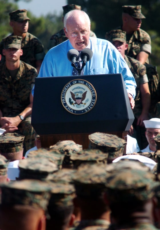 DICK CHENEY AT CAMP PENDLETON