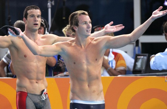 British officals are considering a protest of United States swimmers Aaron Peirsol's 200-meter backstroke win.