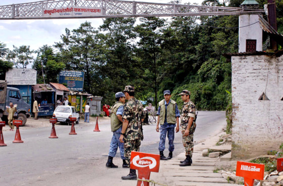 SOLDIERS GUARD CHECKPOINT