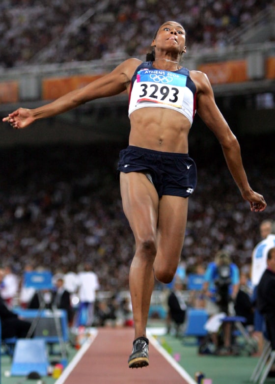 Marion Jones has been avoiding the spotlight in Athens.