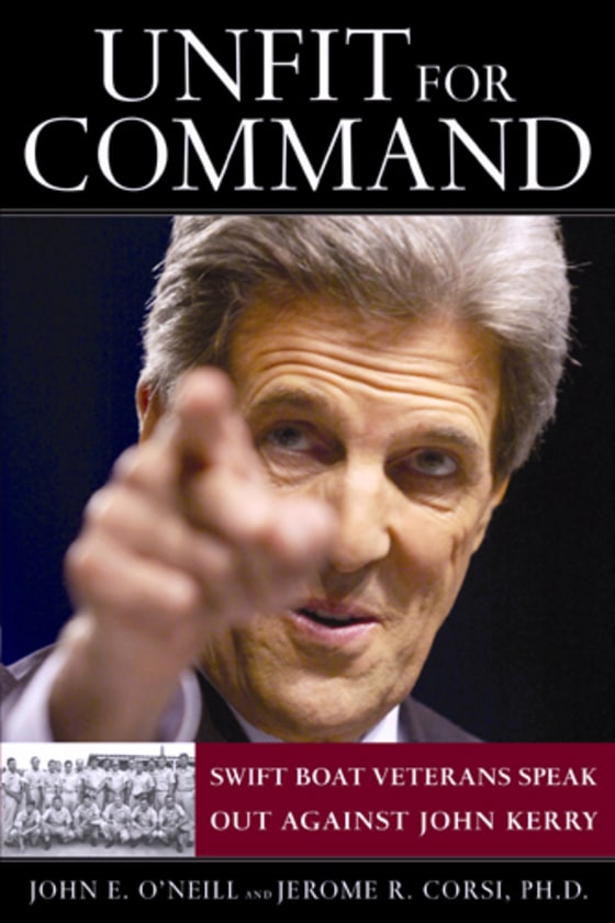 The cover of 'Unfit for Command' by John E.O'Neill and Jerome R. Corsi.