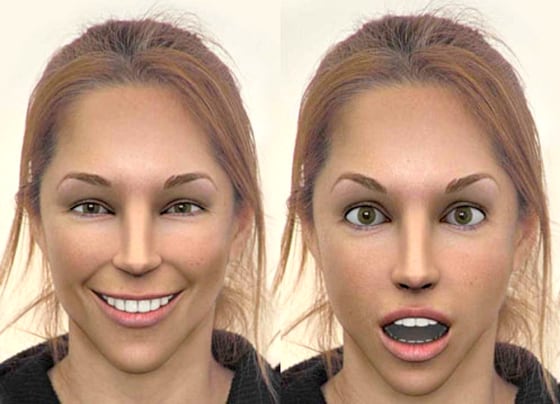 Computer-generated humans — such as Laura, pictured here — are increasingly able to convey a realistic repertoire of expressions.
