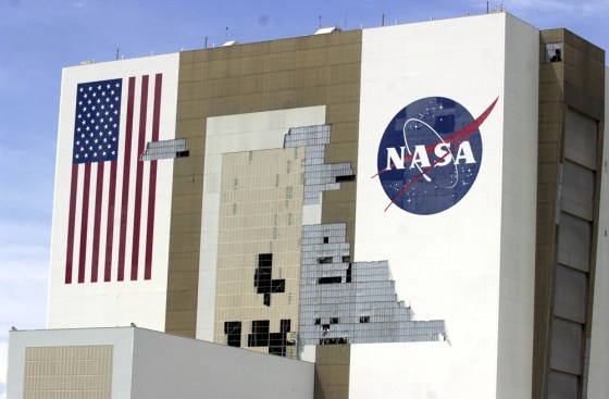 Hurricane Frances ripped external panels off the Vehicle Assembly Building where space shuttles are prepared for flight. But NASA officials believe Hurricane Ivan will pass far enough away to spare Kennedy Space Center from further significant damage.