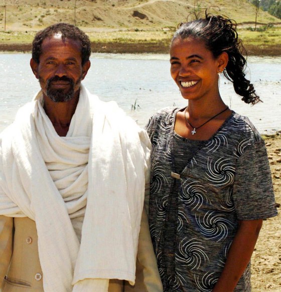 Birhan Weldu and her father Weldu Menameno, earlier this month in Mekele, Ethiopia.