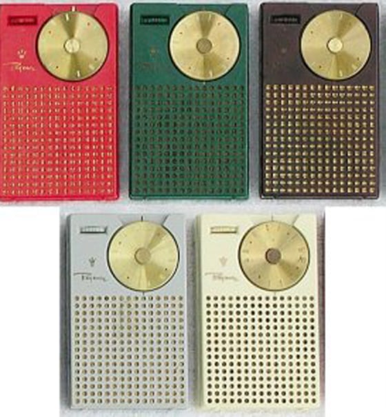 Introduced in 1954, the Regency TR-1 used four Texas Instruments transistors and sold for $49.95, the equivalent of $350 today.