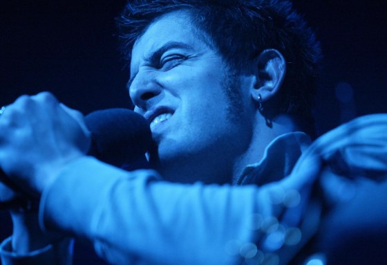 Christian rock musician Jeremy Camp performs at the Gilead Friends Church in Mt. Gilead, Ohio, on Oct. 21 as part of the Redeem the Vote tour.