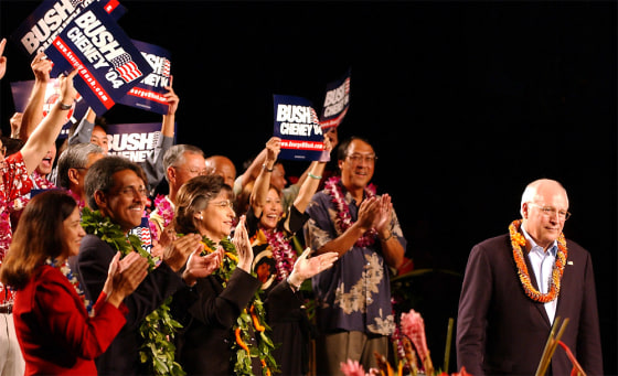 Vice president Dick Cheney stumps in Hawaii
