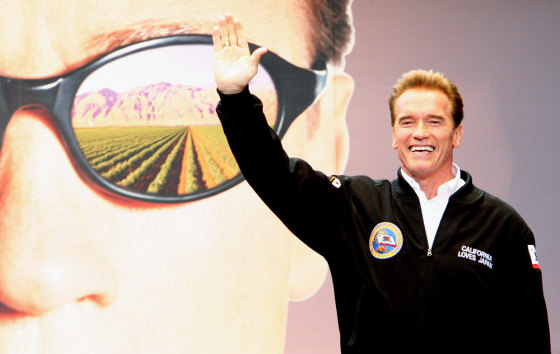 California Governor Arnold Schwarzenegger in Tokyo.