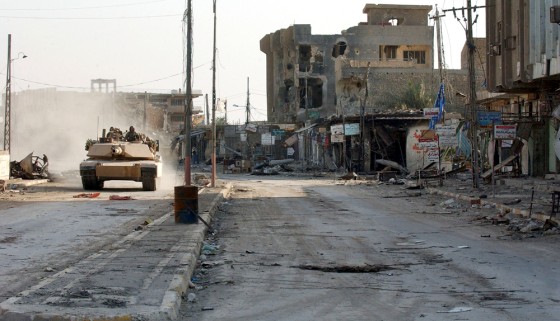 U.S Marines transition towards aid operations in Falluja