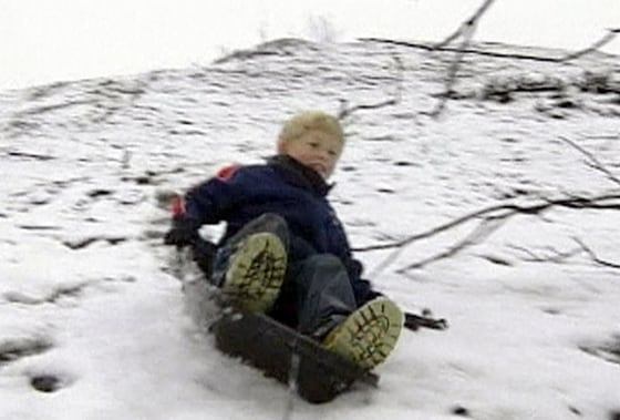 Southern California's weekend snow surprised low-lying communities like Temecula, located southeast of Los Angeles, where kids made the most of it with sledding and snowball fights.
