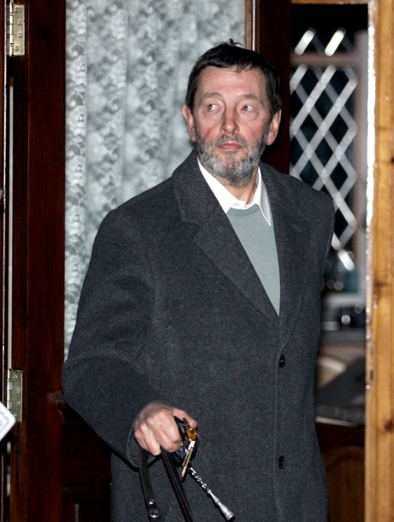 Britain's Home Secretary David Blunkett leaves his home in Sheffield northern England