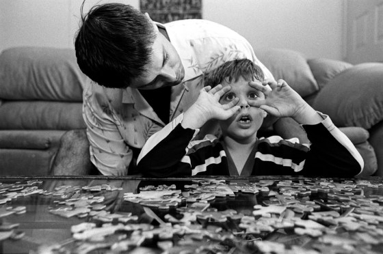 Cases of autism are surging among the children of Silicon Valley, Calif. Are math-and-tech genes to blame or could there be another culprit? David Karutis, left, is a programmer with Asperger Syndrome, a related, milder condition. His son, Anthony, has high-functioning autism.