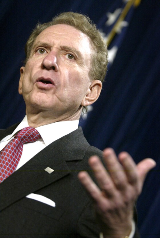 Senate Judiciary Committee Chairman Arlen Specter speaks at a press conference in Washington