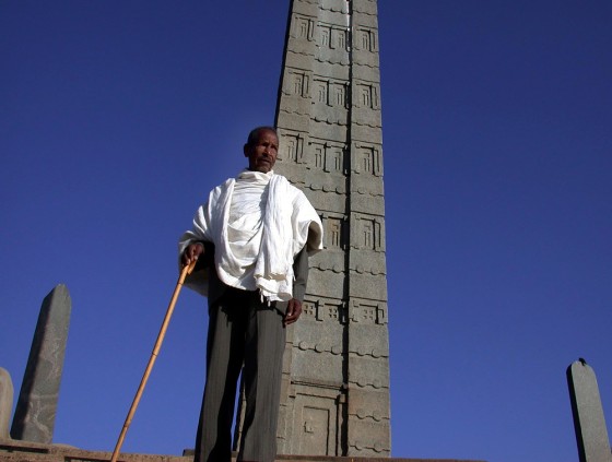 Abebe Alemayehu stands by the surviving