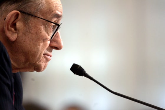 Alan Greenspan testifies before the House Budget Committee - Washington