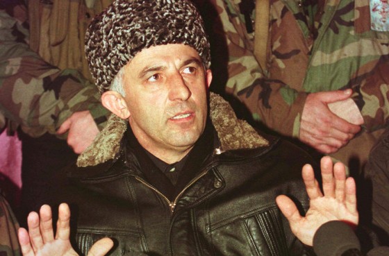 ASLAN MASKHADOV TALKS FOR PRESS