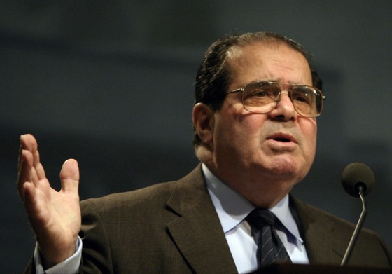 U.S. Supreme Court Justice Antonin Scalia speaks at the Ronald Reagan Building in Washington