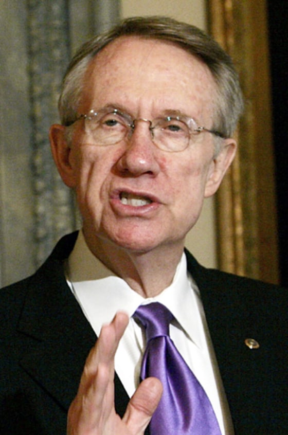 Harry Reid Collects Petitions Opposing Social Security Privatization