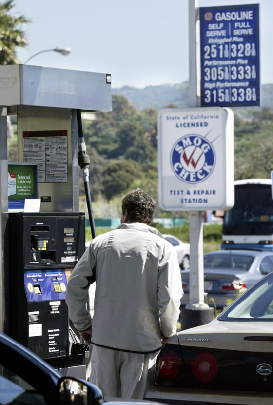 Americans are paying record amounts for gasoline because of surging crude prices and ever-increasing global demand for oil.