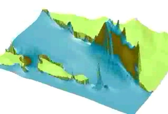 This simulation shows the potential tsunami generated by a seismic event involving the Channel Islands Thrust fault, which underlies the Santa Barbara Channel. The fault has the potential to produce large earthquakes and significant seafloor deformations.