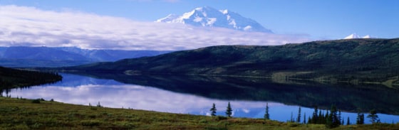 Wonder Lake and Mount McKinley, the continent’s tallest mountain