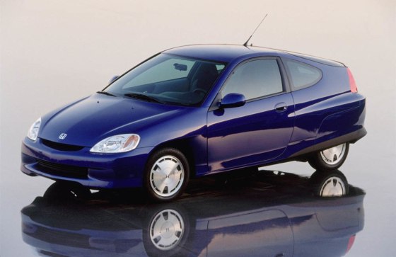 Honda's Insight hatchback was the first gas/electric hybrid on the market, and it's still the most fuel efficient car out there.