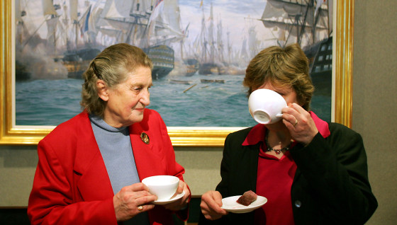 Anna Horatia Tribe OBE (L), great, great