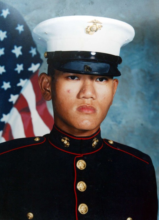 Army Staff Sgt. Anthony Lagman, shown in a photo when he was a member of the U.S. Marine Corps, was killed in 2004 in Afghanistan.