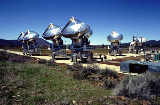 THE ALLEN TELESCOPE ARRAY IS SHOWN IN THIS FILE PHOTO