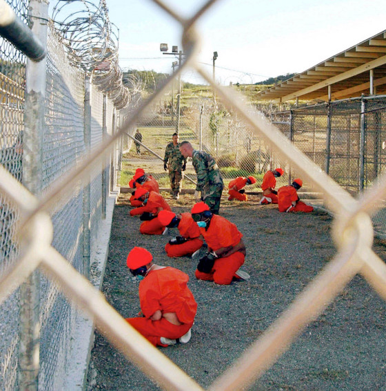FILE PHOTO OF DETAINEES AT GUANTANAMO BAY