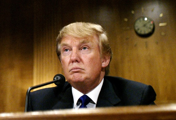 Donald Trump testifies before a Senate Committee in a hearing on renovation of U.N. headquarters