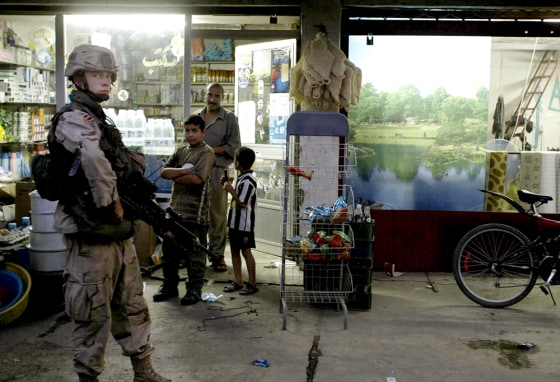 A US soldiers from Delta Company 4-64 pa