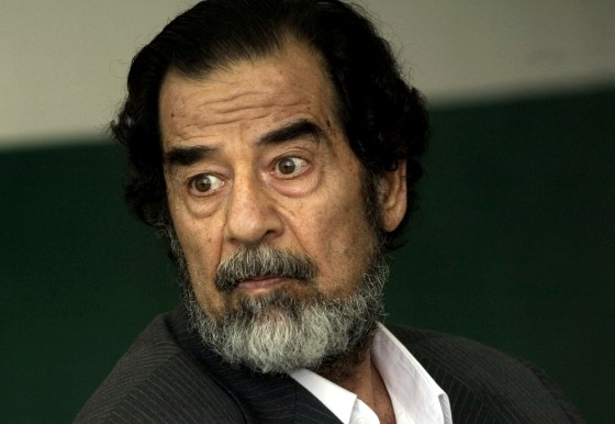 SADDAM QUESTIONED TRIAL