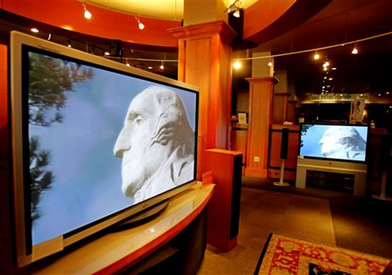 Flat-panel TVs on display at Magnolia Audio and Video store in Palo Alto, Calif., earlier this month.