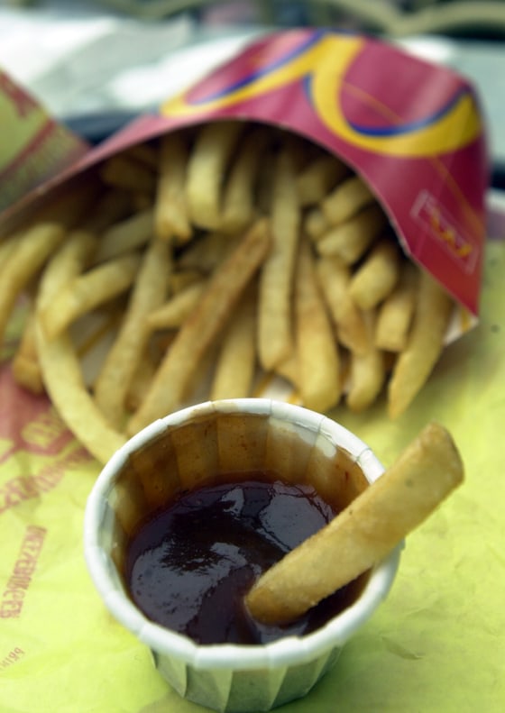 Very young children who eat French fries frequently have a much higher risk of breast cancer as adults, U.S. researchers reported.