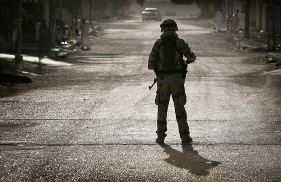 U.S. Marines Provide Security For Hit