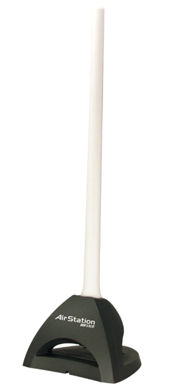 The oddly named WLE-HG-NDR stands 14 inches high and can sit on a desk or mount on the wall.