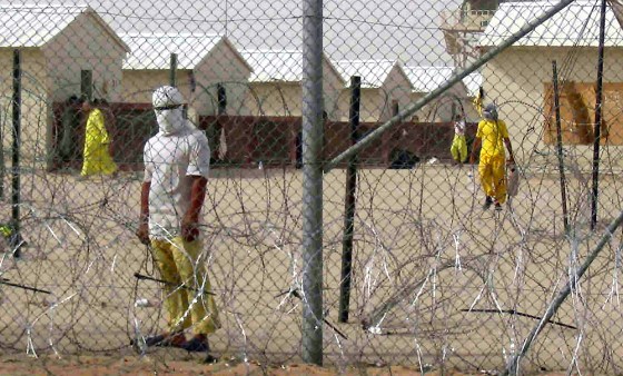 A prisoner&nbsp;at Camp Bucca, the largest U.S.-run prison in Iraq.