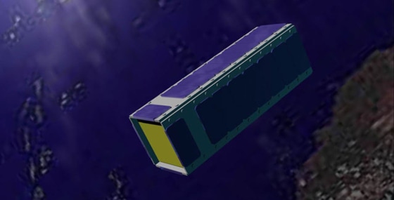 GeneSat-1 is classified as a nanosatellite — that’s a spacecraft weighing less than 22 pounds (10 kilograms) — and is actually the product of three smaller “cubesats” fastened together.