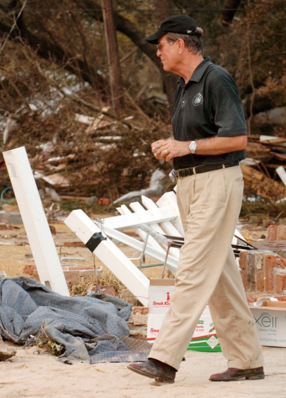 9/1/05. Devastation in Mississippi After Katrina's Hit