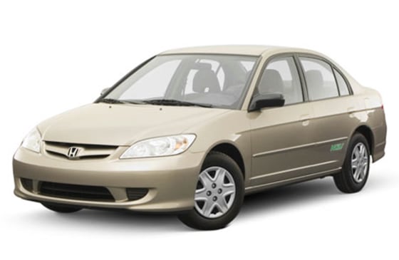 With gasoline prices at record highs, Honda is betting its Civic GX model, pictured here, which runs on natural gas and is more expensive than a standard Civic, will catch on with U.S. drivers.