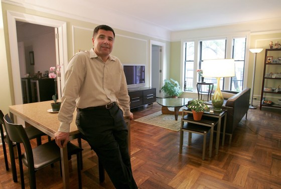 Frank Fazio stands in his two-bedroom, one-bathroom apartment on the Upper West Side of New York on Sept. 23. He purchased the apartment three months ago for almost one million dollars.