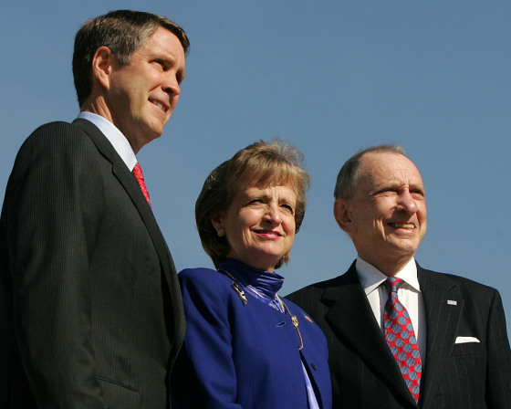 Supreme Court Nominee Harriet Miers Visits Lawmakers
