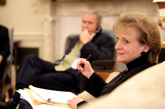 FILE - Harriet Miers In Oval Office